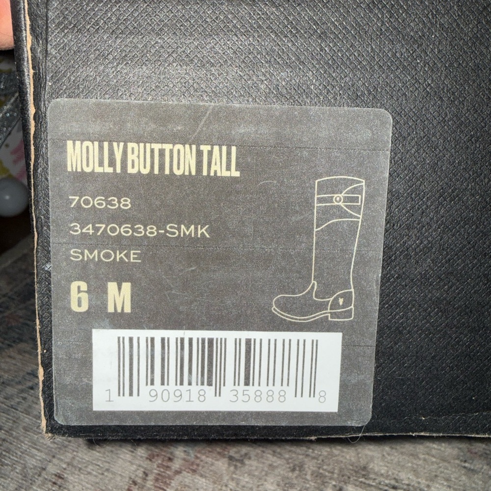 FRYE AND CO. Molly Button Tall Heeled Boots - Smoke